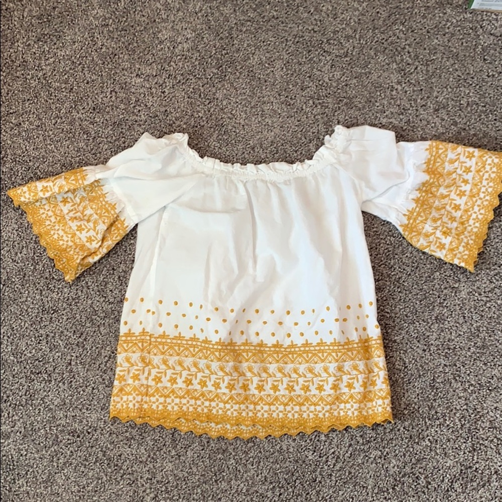 Off the shoulder flowy top